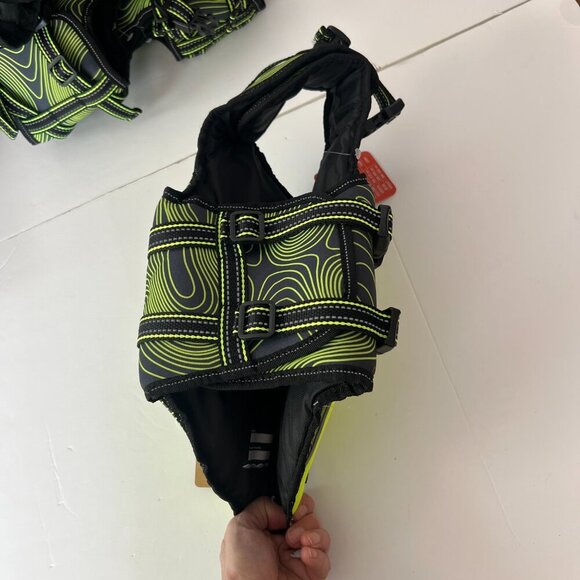 NWT Arcadia Trail High Visibility Flotation Aid For Dogs - Neon Green - Picture 6 of 11
